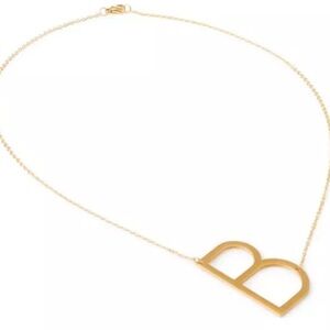 Gold Letter Necklace (B)
